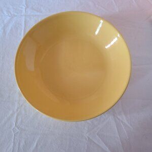 Bright Yellow Shallow Serving Bowl Or Fruit Bowl Zrike Portugal Made 12 3/4"